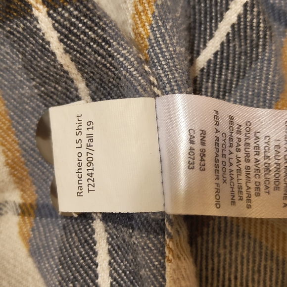 Toad & Co: Ranchero LS Flannel - XL - Picture 8 of 8